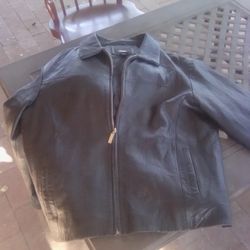 Massimo Men's Leather Jacket 