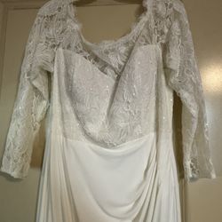 White ivory Wedding Dress