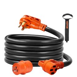Heavy Duty 50 Amp RV Extension Cord, 15 ft 