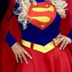 Standard Size Very Stretchy Super Girl Costume