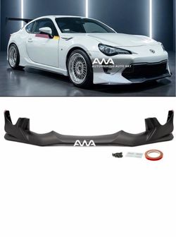 For 17-20 Toyota 86 GT86 FT86 TRD Style Unpainted Black PU Front Bumper Lip