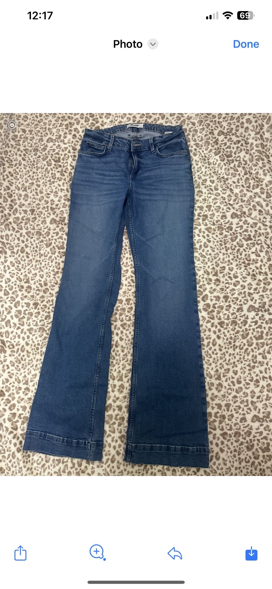 women’s wrangler jeans size w28 l36