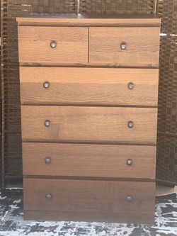 Ikea malm oak 6 drawers dresser