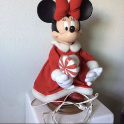 Disney Santa's Best Mini Mouse Animated Motionette Candy Cane Mickey Unlimited  22”VTG 