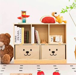 Montessori Shelf, Wooden Kids Storage Organizer for Toddlers