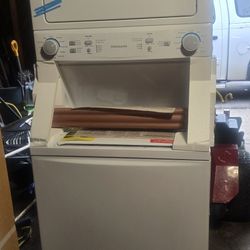 washer and Dryer stacked .Frigidaire Brand New Electric 