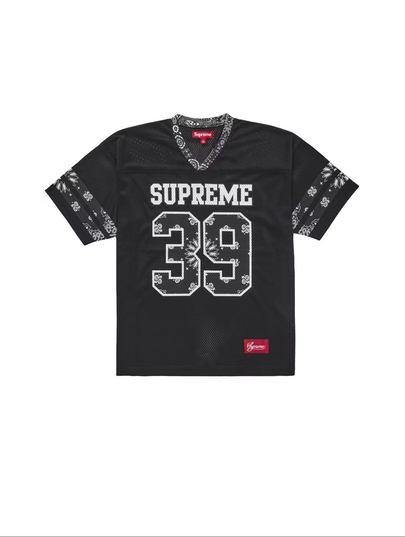Supreme Bandana Football Jersey Black