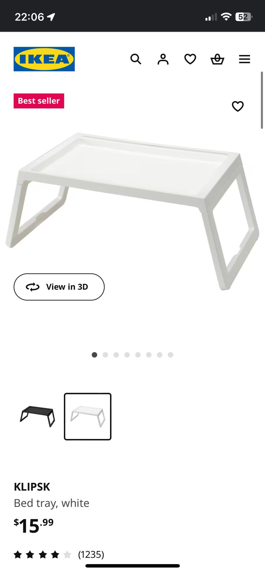 IKEA, Bed Tray