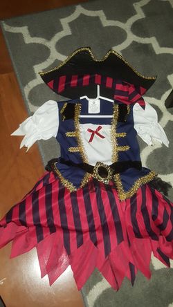Little girl dress up pirate dress