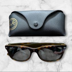 Ray Ban RB2132 New Wayfarer 902 Tortoise Polarized Sunglasses Italy 55[]18