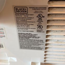 Black + Decker AC BPACT08WT 8,000 BTU