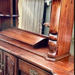 Amazing solid  wood  Webb dresser with mirror. 