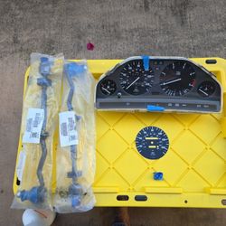 BMW E30 Instrument Cluster And Tie Rod Ends.