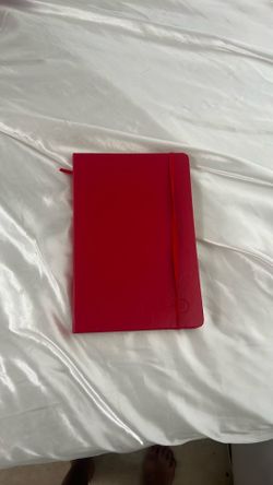 red note book