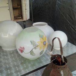 Vintage Antique Glass Globes 