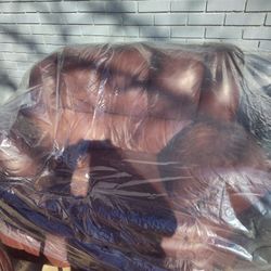 Large Brown Leather Chair 