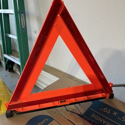 Signal Stat Warning Triangle Flare 3 Set Kit With Case