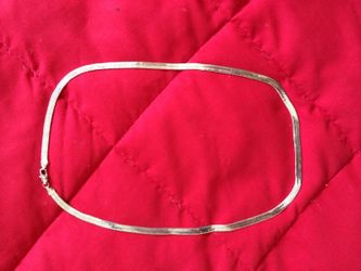 24 in white gold plated snake style chain