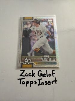 Zack Gelof Oakland A’s 2nd Baseman Topps Short Print Insert Card.
