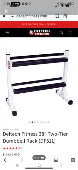 Deltech Fitness 2 Tier Dumbbell Rack