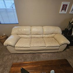 4 Piece White Couch Set