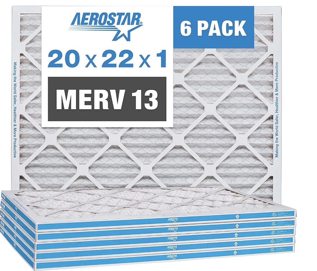 Aerostar 20x22x1 MERV 13 Pleated Air Filter