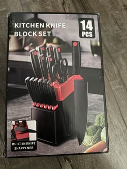14 Piece Kitchen Knife Block Set