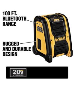 Low cost. DEWALT 20-Volt/12-Volt Max Bluetooth Speaker brand new. Never used. See other tools in my profile.