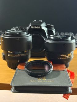 Nikon D7500 DSLR Bundle + 35mm f/1.8G + 40mm Micro f/2.8G + 2 Batteries + Filter