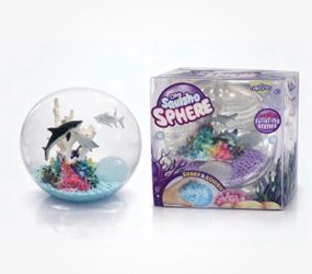 Orb SquishO Sphere Magical Floating Scene Sharks Squeezy / Squishy Ball
