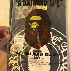 Chrome heart bathing ape shirt