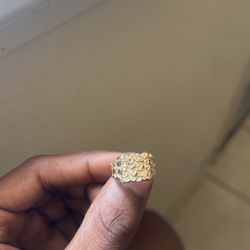 10k Gold Nugget Ring 