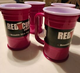 4 Red Cup Living Mugs 24 Oz