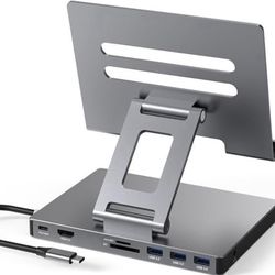NEW! iPad Air Docking Station Foldable / USB C Hub Stand