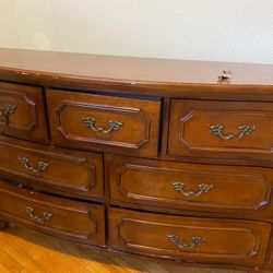 Matching Wood Dresser and Nighttable 