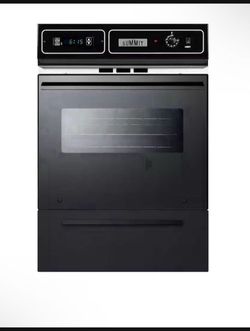 🔥 Summit Appliance 24 in. Single Gas Wall Oven in Black