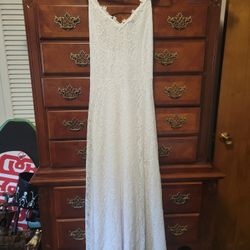 White Filigree Dress