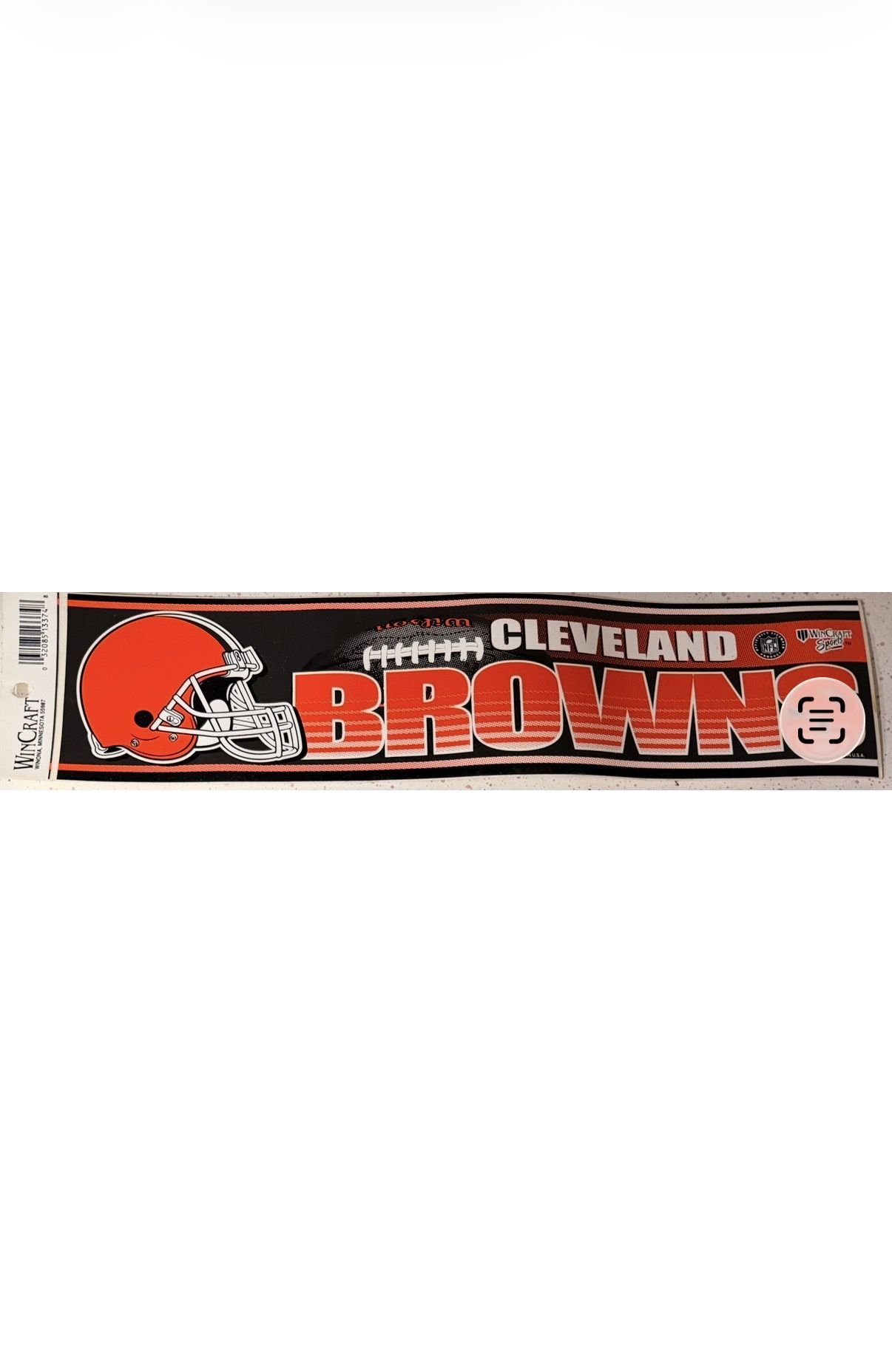 3”x12” Cleveland Browns Bumper Sticker