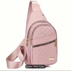 Pink Chest bag Crossbody