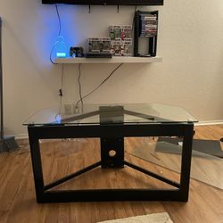 Black Glass Table
