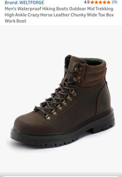 Weltforge hiking boots size 11