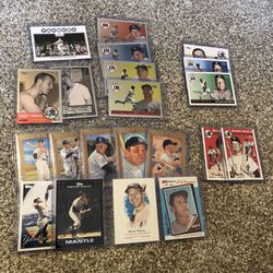 Mickey Mantle Cards - Lot Of 21 Cards