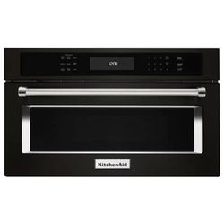 KitchenAid 27" 1.4cu Built-In Convection Microwave- Black Stainless
