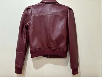 Steve Madden Burgundy leather jacket size s