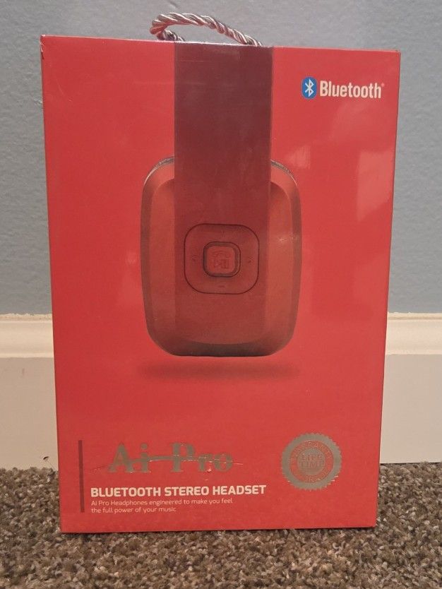 AI Pro 200Plus Wireless Bluetooth Noise-Cancelling Headphones (Retail at $499) - Red