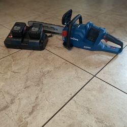 Cordless 16” Chainsaw With Lithium Batteries 