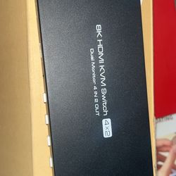 4 Port Dual Monitor HDMI KVM Switch 4 Computers 2 Monitors