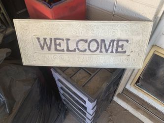 Welcome sign