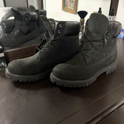 black timberlands size 9