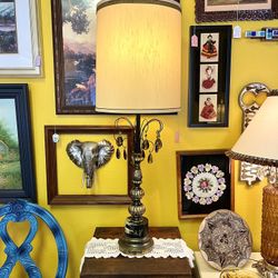 Tall, Vintage Hollywood Regency Leviton Table Lamp